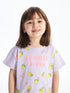 LC Waikiki Crew Neck Printed Short Sleeve Baby Girl T-Shirt